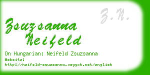 zsuzsanna neifeld business card